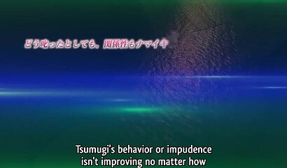 The horny dad from the hentai cartoon took his young daughter's virginity