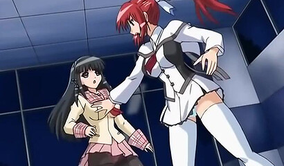 Plant monster fucks sexy hentai schoolgirl with long tentacles