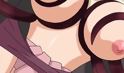 Plant monster fucks sexy hentai schoolgirl with long tentacles