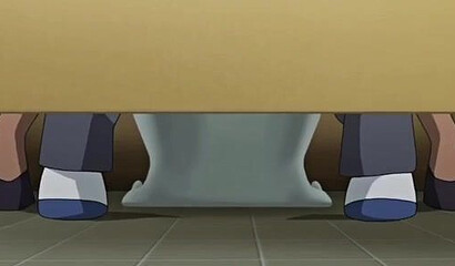 Schoolboy in nurse's station fucks teacher and nurse: hentai porn