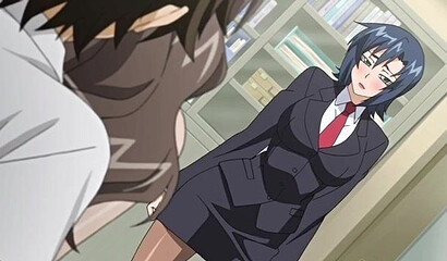 Schoolboy in nurse's station fucks teacher and nurse: hentai porn