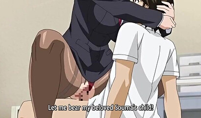 Schoolboy in nurse's station fucks teacher and nurse: hentai porn