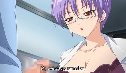 Hentai cutie saw her brother masturbating and gave him a cock massage