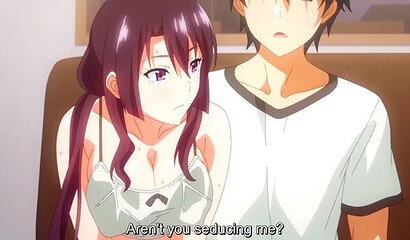 Slutty aunt in anime porn cartoon fucks her favorite nephew