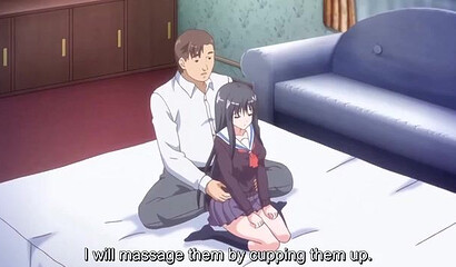 Hentai incest: Mature rich man paid his niece money for sex