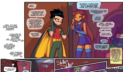 Bearly EighTeenTitans Pt. 2 - Starfire and Robin Caught Beastboy and Ravin Fucking and got Horny