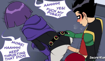 Teen Titans Emotional Sickness PT. #3 - Robin Fuck Ravin while starfire watch