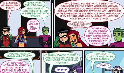 Teen Titans Emotional Sickness pt. 6 - Full swap Orgy at the Tower HQ