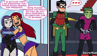 Teen Titans Emotional Sickness pt. 6 - Full swap Orgy at the Tower HQ