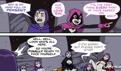 Teen Titans Emotion sickness pt. 5 - Raven Gives in to her Lustful desires