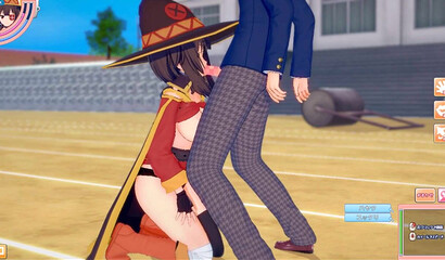 [Hentai Game Koikatsu! ]Have sex with Big tits KonoSuba Megumin.3DCG Erotic Anime Video.