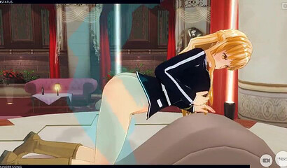 [CM3D2] Sword Art Online Hentai - Asuna Yuuki Allows Herself To Be Used