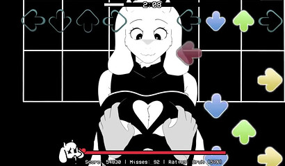TORIEL UNDERTALE Vs MY BEST FNF BIG-COCKED """SKILL""" CREAMY GOAT MOMMY