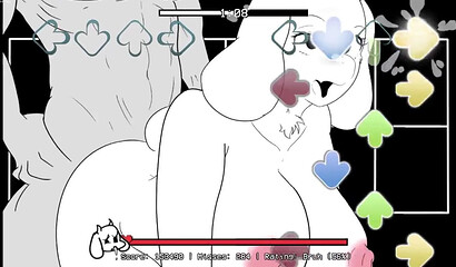 TORIEL UNDERTALE Vs MY BEST FNF BIG-COCKED """SKILL""" CREAMY GOAT MOMMY