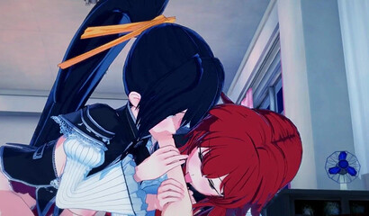 HIGH SCHOOL DXD 3WAY WITH RIAS AND AKENO HENTAI