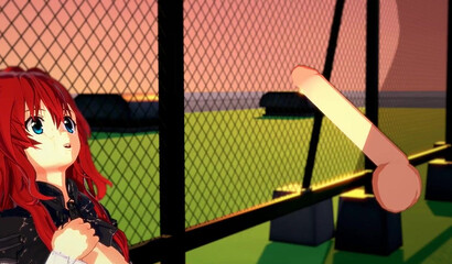 High School DxD - Rias Gremory 3D Hentai