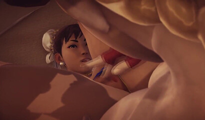 Futa - Street Fighter - Chun Li gets fucked by Cammy - 3D Porn