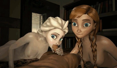 Disney XXX compilation with Queen Elsa and Anna