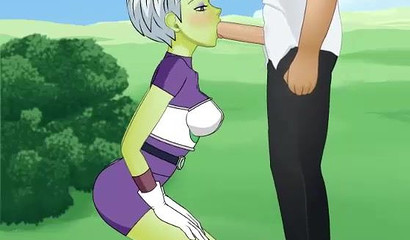 Green bitch Chirai and her deep blowjob