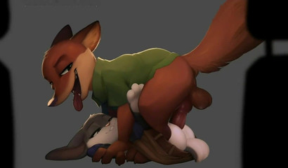 Сборник порнофильмов "Зверополис" с Ником и Джуди