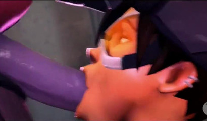 Tracer Fell into Widowmaker's Sex Trap and Was Raped