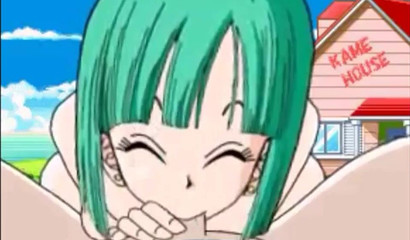 Young Bulma sucks your dick, hentai porn from the first person