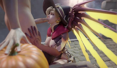 40 minutes of the best 3d porn Overwatch with blonde Mercy