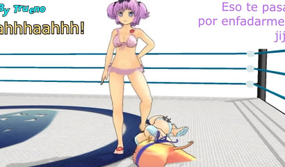 Kinky anime lesbians Yuri and Futanari licking sexy feet