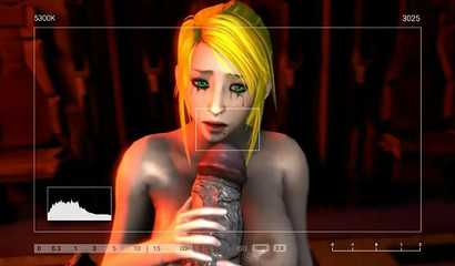 Gorgeous 3D blonde Samus Aran riding huge alien cock on unknown planet