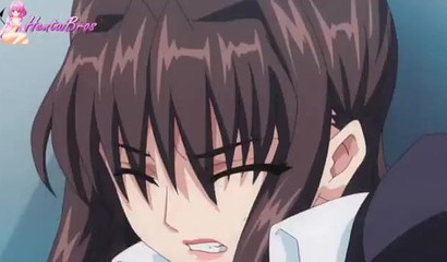 Busty hentai teacher lets her students creampie her holes in school