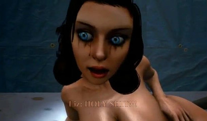 Busty pink-haired 3D chick gets her huge ass stretched out