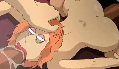 Slutty redhead cartoon milf Lois drilled in a rough threesome