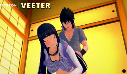 Busty 3D hentai Hinata takes Sasuke's big rod from behind
