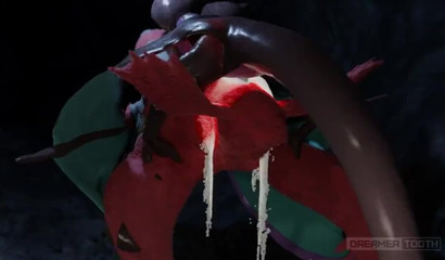 Lustful 3D Pokemon bat drilling horny dragon in a cave