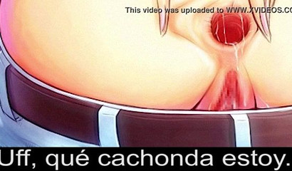 Gorgeous redhead anime milf Nami creampied after rough banging