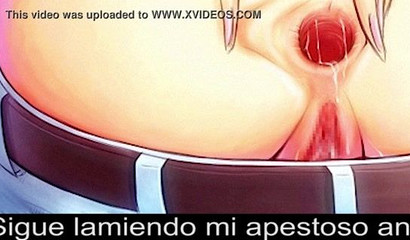 Gorgeous redhead anime milf Nami creampied after rough banging