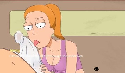Horny cartoon redhead stepsis needs help with masturbating