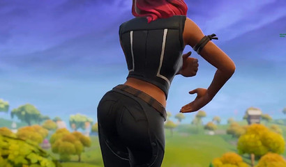 Busty 3D redhead Calamity shows off her juicy curves