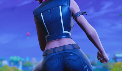 Busty 3D redhead Calamity shows off her juicy curves