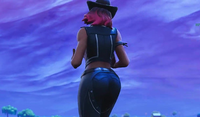 Busty 3D redhead Calamity shows off her juicy curves