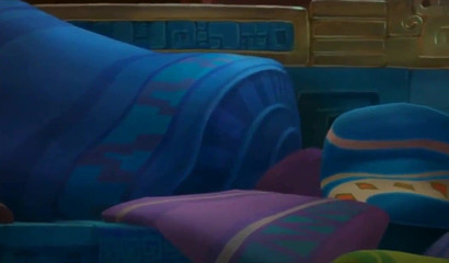 Gorgeous tanned cartoon hottie seduced horny traveler