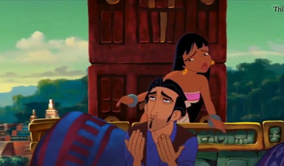 Gorgeous tanned cartoon hottie seduced horny traveler