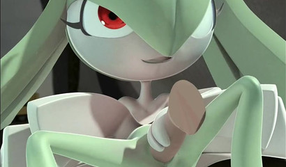 Seductive green Pokemon hottie Gardevoir pounded hard in missionary