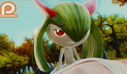 Seductive green Pokemon hottie Gardevoir pounded hard in missionary