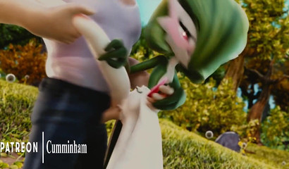 Seductive green Pokemon hottie Gardevoir pounded hard in missionary