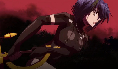 Kinky and busty hentai schoolgirls showing their wet panties