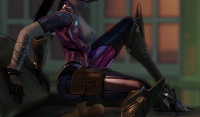 Bootylicious 3D Overwatch hotties impaling their asses on big rods