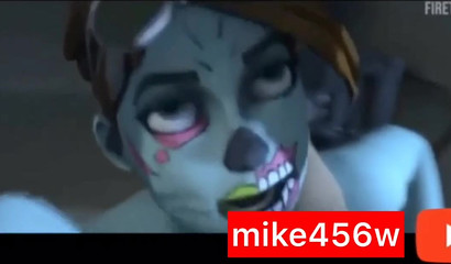 Slutty 3D Fortnite zombie cutie got drilled hard in missionary