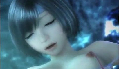 Tiny brunette 3D hottie got pounded hard with tentacles