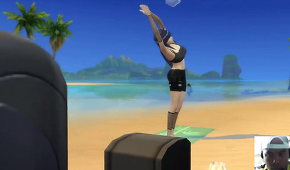 Busty 3D cutie Hinata milked Kakashi's big cock on the beach